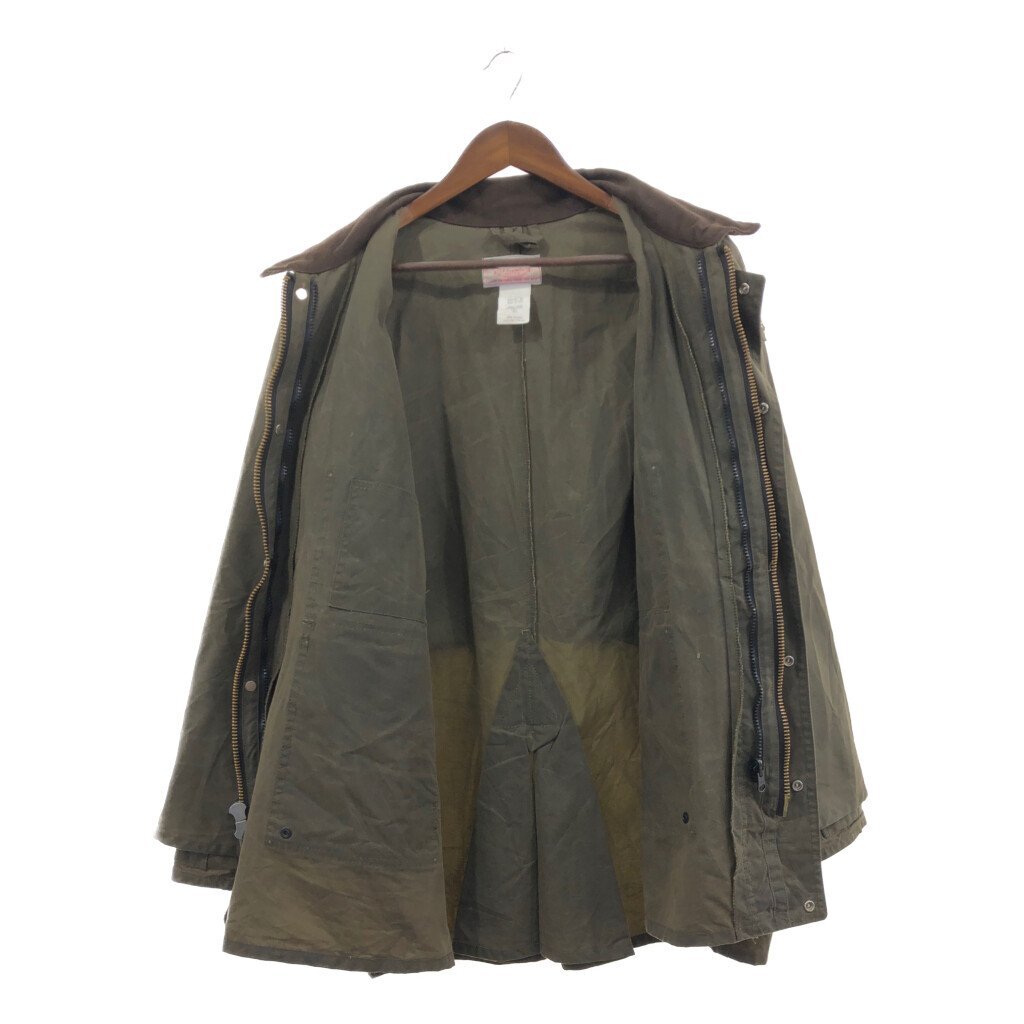 70年代 USA製 FILSON フィルソン オイルド クルーザージャケット ヴィンテージ カーキ (メンズ XL) 中古 古着 Q2122_画像3