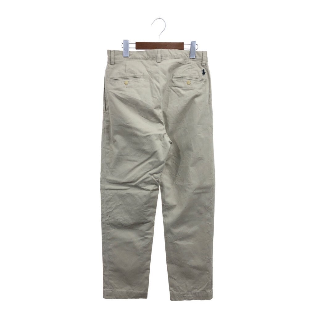 Polo by Ralph Lauren ポロ ラルフローレン ETHAN PANT 2タック チノパンツ ポロチノ ベージュ (メンズ 30/30) 中古 古着 Q2103_画像2