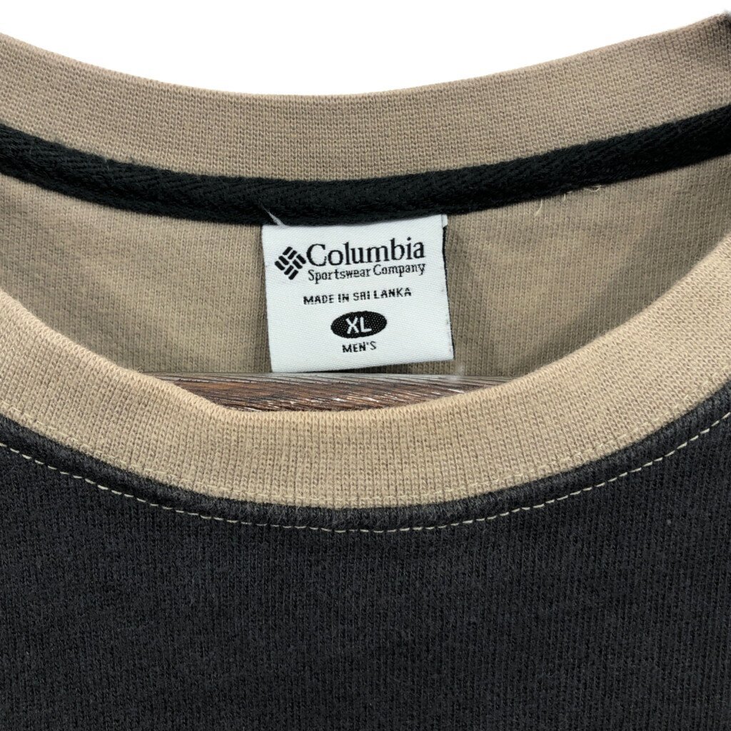 Columbia コロンビア 長袖Ｔシャツ アウトドア ワンポイントロゴ グレー (メンズ XL) 中古 古着 Q2254_画像6