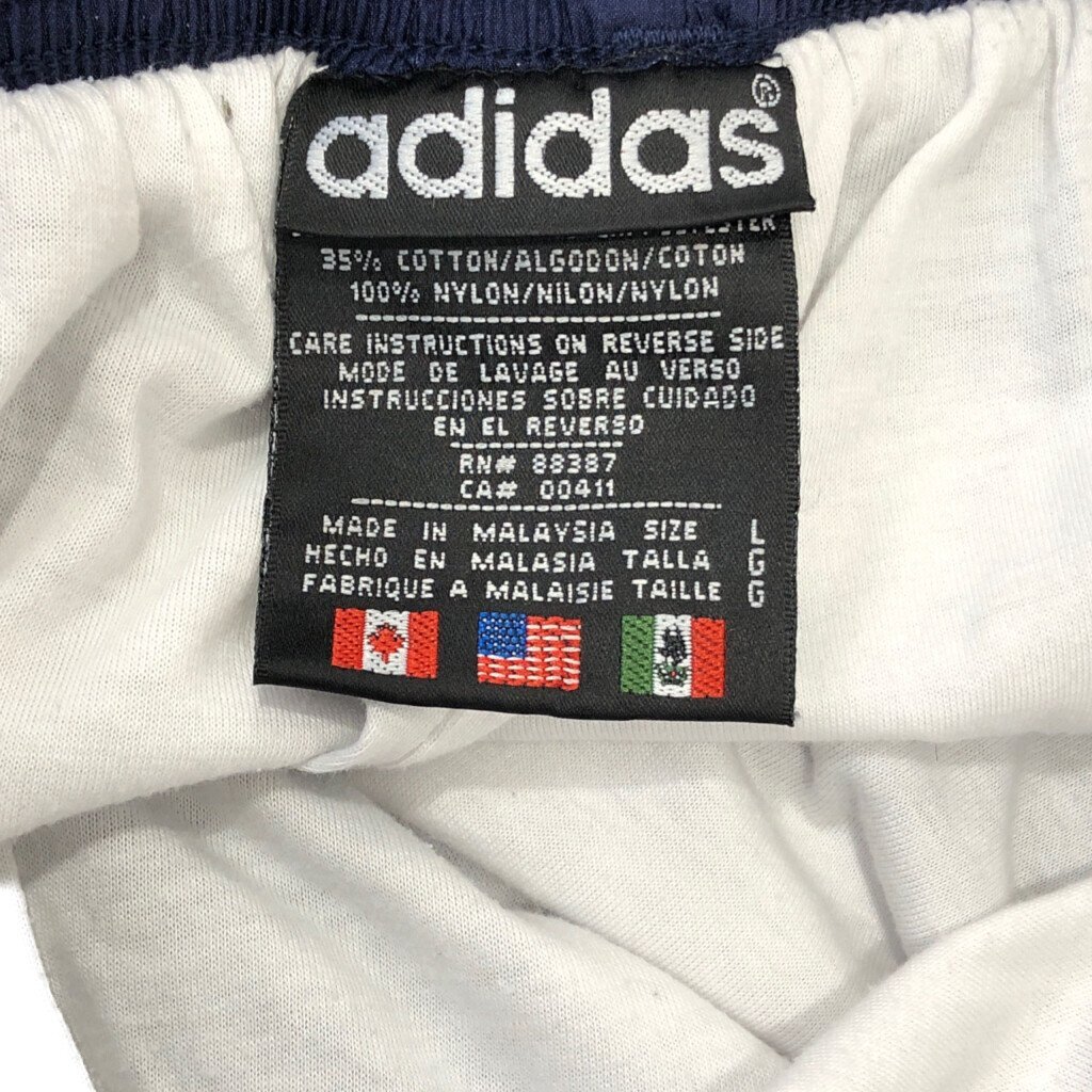 90年代 adidas アディダス トラックパンツ スポーツ ネイビー (メンズ L) 中古 古着 Q2436_画像6