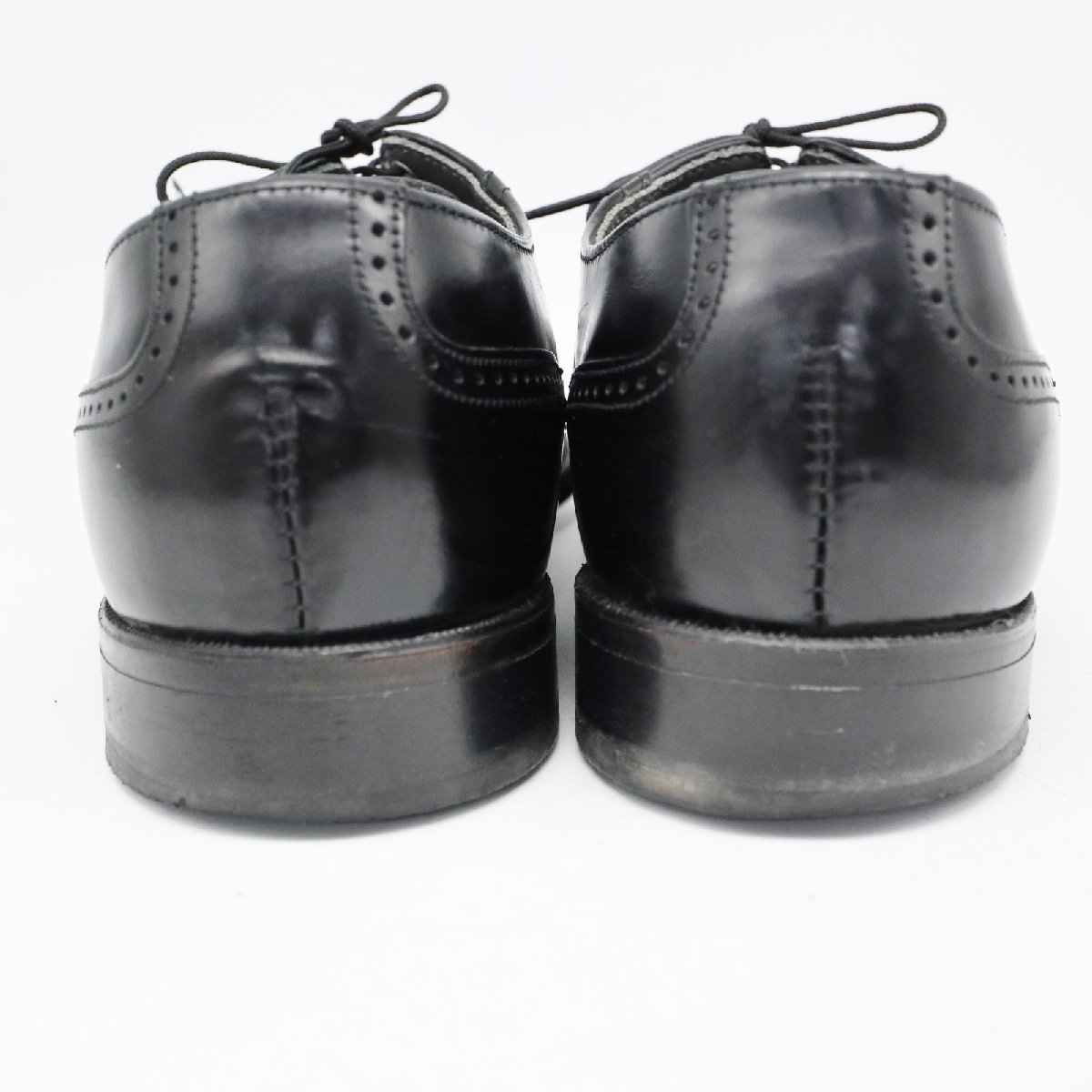 SALE/// USA製 Dexter 内羽根式 ウィングチップ 本革 レザー 革靴 レザーシューズ 通勤 ブラック ( メンズ 9M ≒ 27cm ) KA0118の画像4