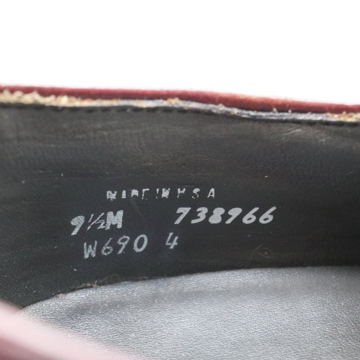 SALE/// USA製 Dexter 内羽根式 プレーントゥ 本革 レザー 革靴 サドルシューズ レザーソール ( メンズ 9 1/2M ≒ 27.5cm ) KA0094の画像9