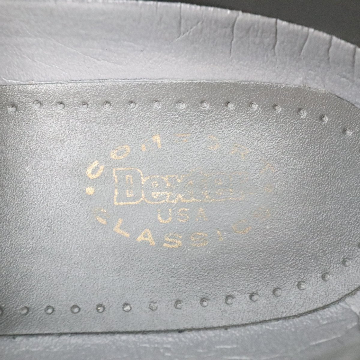 SALE/// USA製 Dexter 内羽根式 ウィングチップ 本革 レザー 革靴 レザーシューズ 通勤 ブラック ( メンズ 9M ≒ 27cm ) KA0118の画像10