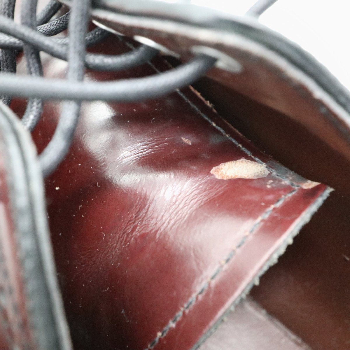 SALE/// NUNN BUSH 外羽根式 ロングウィングチップ 本革 レザー 革靴 レザーシューズ フォーマル ( メンズ 8 D ≒ 26cm ) KA0086の画像6