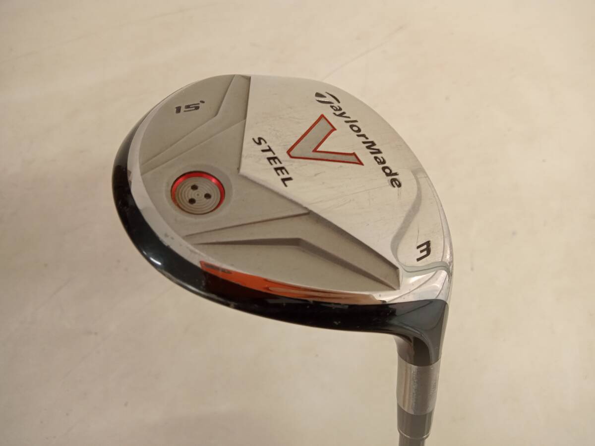 ★即決！★TaylorMade/テーラーメイド★メンズ右打ち用フェアウェイウッド/3番ウッド/3W★V STEEL★RE-AX PLUS★S★15°★_画像1