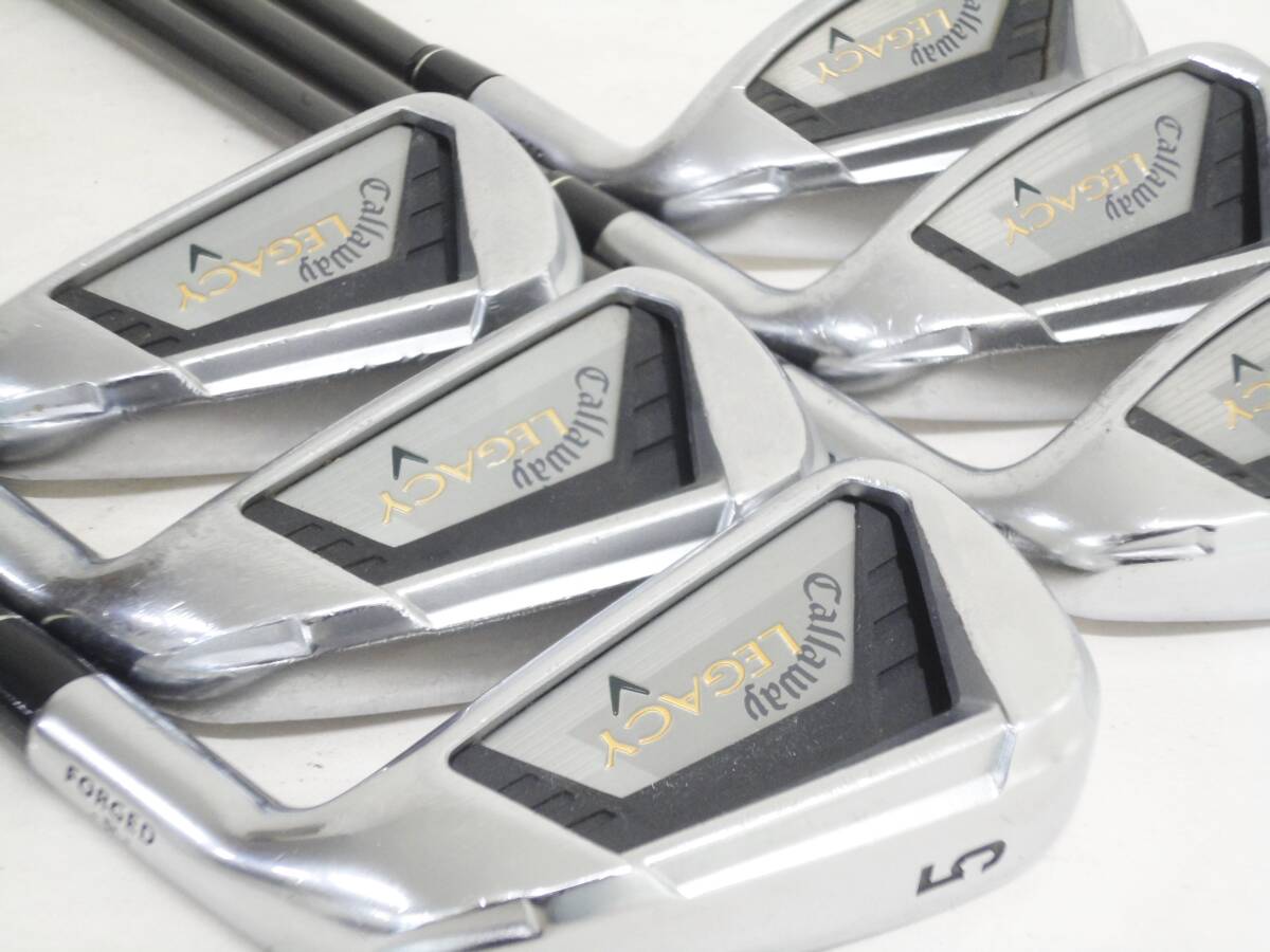 ★即決★Callaway LEGACY FORGED★メンズアイアンセット6本組★#5-#9,PW★純正カーボン★R★キャロウェイ★レガシー★ゴルフクラブ★_画像1