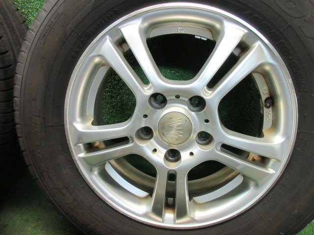 Lovely 15インチ 15x5.5J PCD114.3 +42 5H 175/80R15 4本 パジェロミニ テリオスキッド 等  2023.11.4.O.1-A60 23100983の画像7