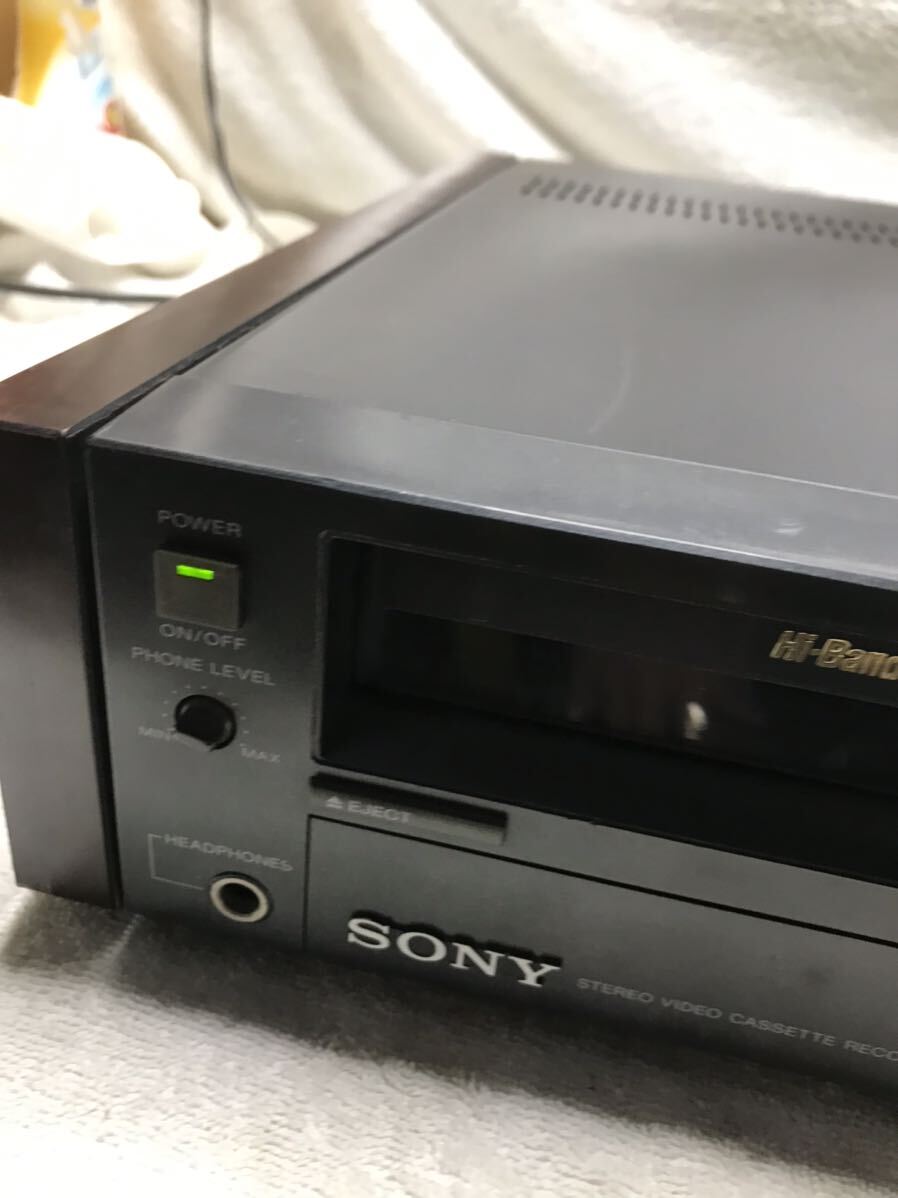  【CV0079】　SONY　ハイバンドベータビデオデッキ　SL-HF500 ジャンク_画像2