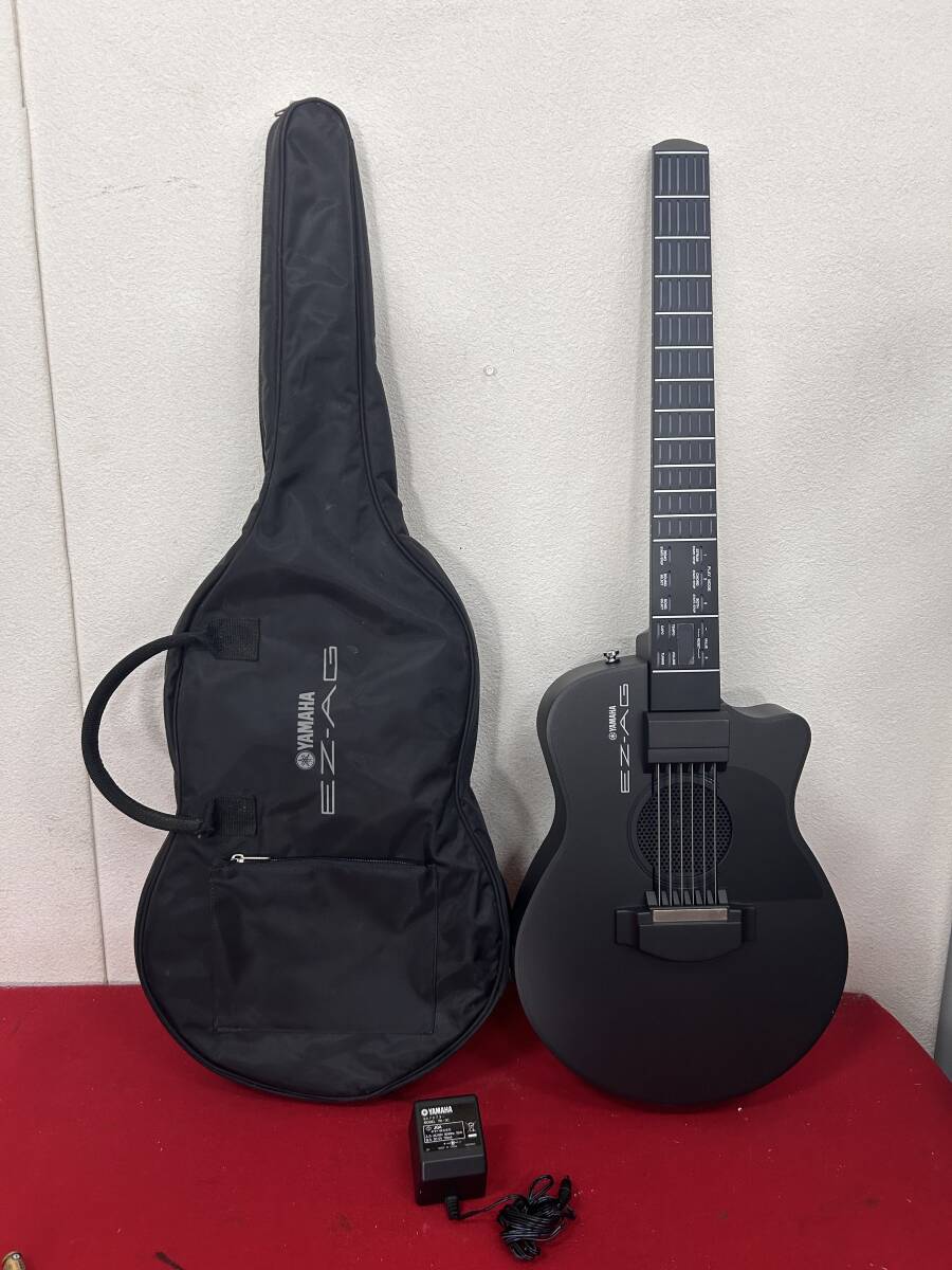 再M-5663 【同梱不可】980円～ 現状品 YAMAHA/ヤマハ イージーギター EZ-AG 電子楽器 光るギター ソフトケース付き の画像1
