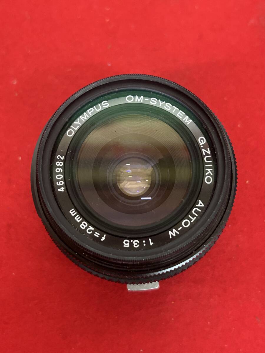 M-5914 [ including in a package un- possible ]980 jpy ~ present condition goods OLYMPUS/ Olympus lens 49mm 1:3.5 f=28mm camera supplies 