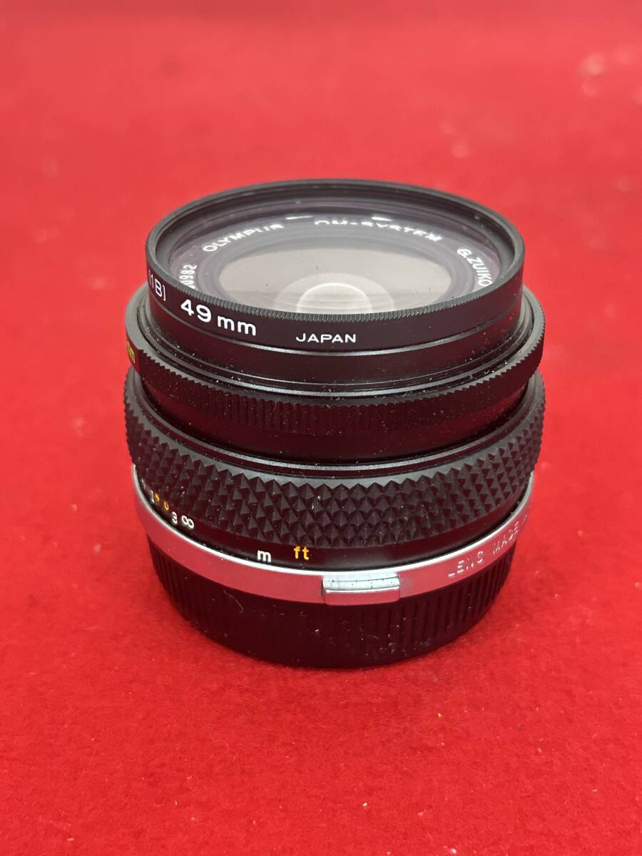 M-5914 [ including in a package un- possible ]980 jpy ~ present condition goods OLYMPUS/ Olympus lens 49mm 1:3.5 f=28mm camera supplies 
