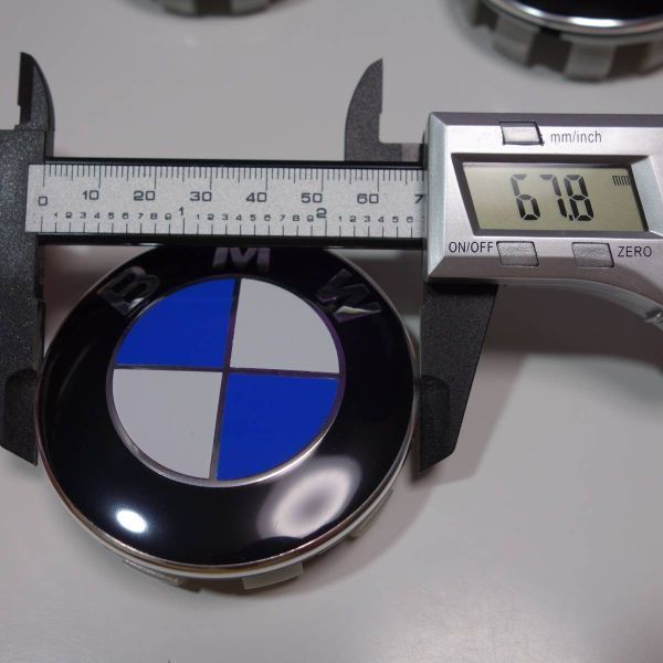 BMW センターキャップ 68mm 傷防止フィルム付き 4個セット 新品未使用 送料無料_画像2