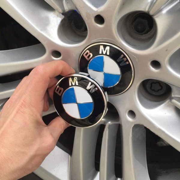 BMW センターキャップ 68mm 傷防止フィルム付き 4個セット 新品未使用 送料無料の画像4