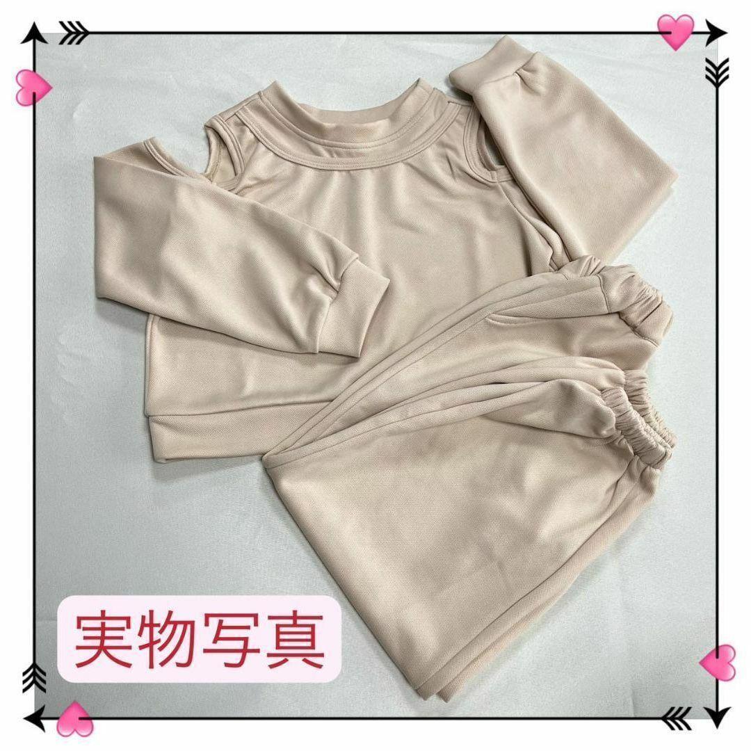 140 Korea manner child clothes top and bottom 2 point set beige Kids .. style ....