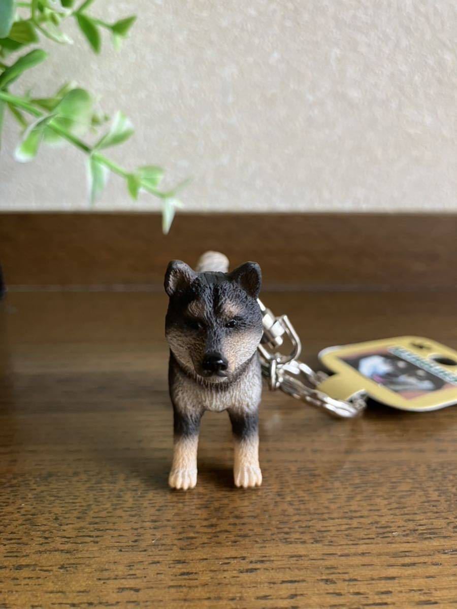 かわいい犬のフィギュアキーホルダー♪柴犬　しば犬　黒柴　キーリング_画像4