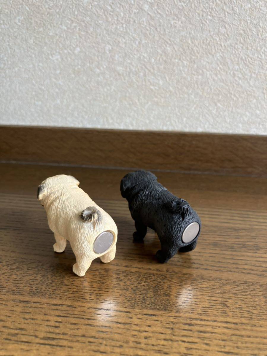 かわいい犬のおしりマグネット♪　パグ　フォーン＆黒パグ　２個セット_画像4