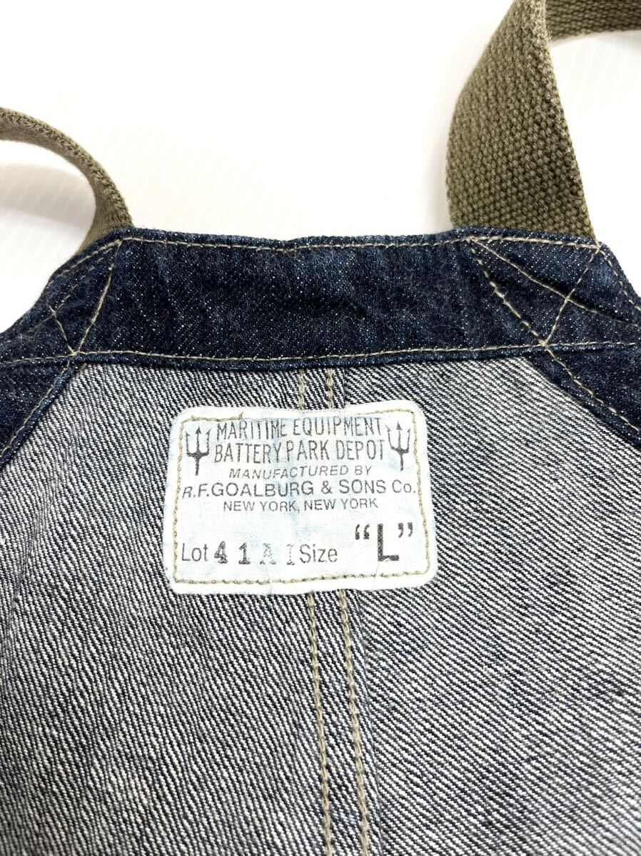 Colimbo コリンボ OLD MIDSHIPMEN'S BIB OVERALL ビオ オーバーオール L デニム DENIM オールインワン つなぎ_画像6