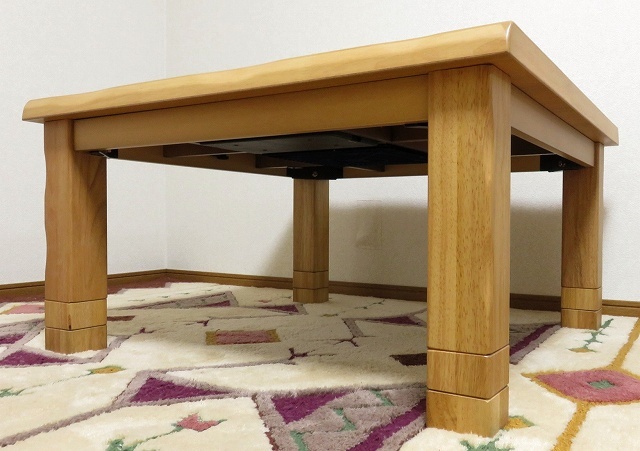  free shipping . legs 2 step height 3 -step adjustment possible high class furniture style kotatsu square 90x90 NA