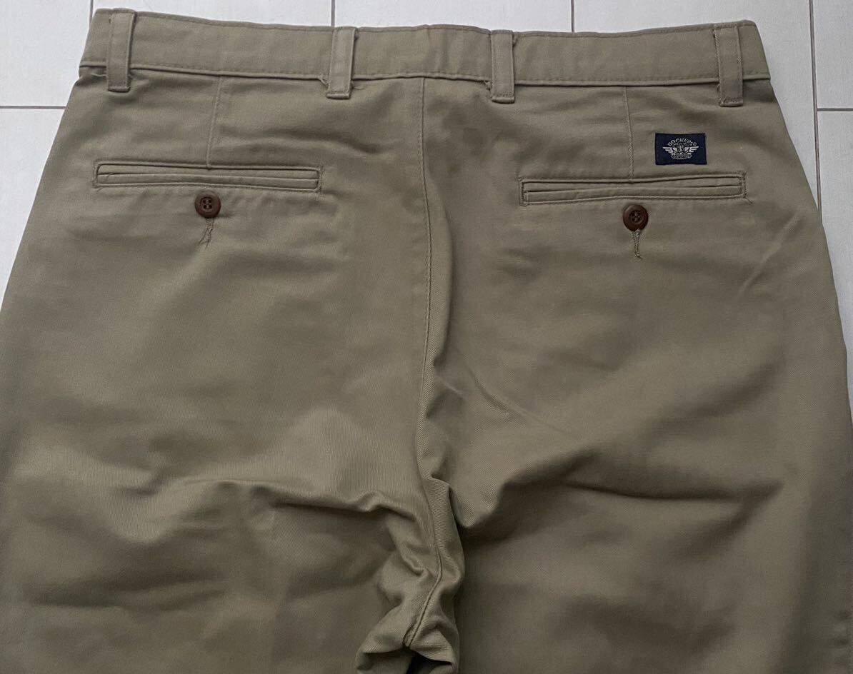 送料無料 未使用 美品 dead stock デッドストック vintageビンテージ DOCKERS ドッカーズ テーパード CHINO チノパン チノ パンツ W33 L30の画像9