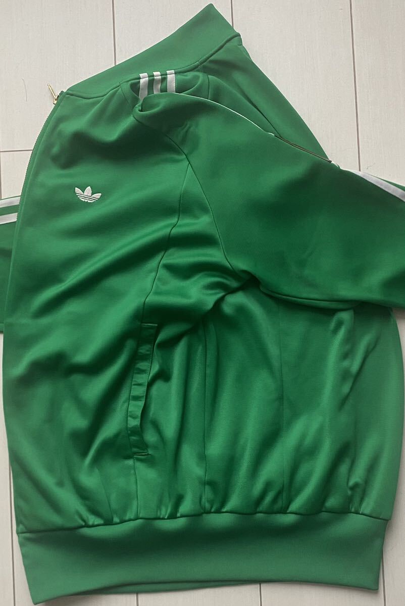 送料無料 美品 00s vintage ビンテージ adidas アディダス ジャージ トラック ジャケット トレフォイル GREEN グリーン 緑 ATP 復刻 80s XL