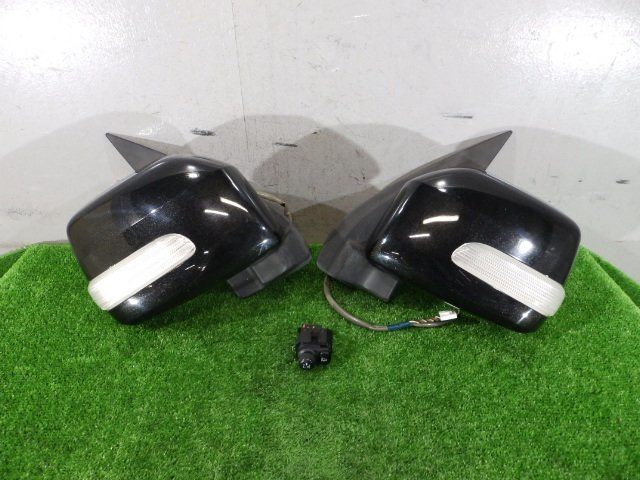 240199 H21 year Atrai (S321G) original turn signal attaching door mirror left right set electric storage type black (X07) switch attaching [3D501]