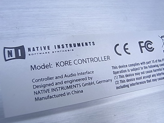native instruments KORE CONTROLLER オーディオインターフェイス機能有　送料630円～　中古_画像8