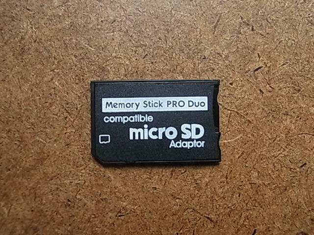 ★TFカード→メモリースティック PRO Duo 変換アダプタ マイクロSD SDHC SDXCカード対応　送料120円_画像1