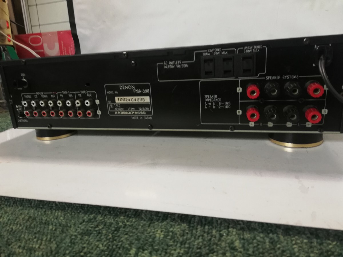 管44（通電確認、中古現状、即発送）DENON デノン デンオン アンプ PMA-390_画像8