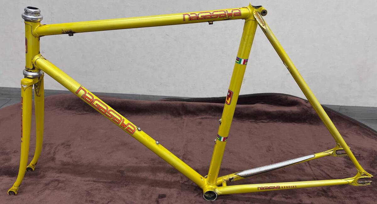 NAGASAWA ナガサワ NJS 競輪　ピスト　ブレーキおまけつき 520mm(シートチューブ) 中古　ワンオーナー_画像2