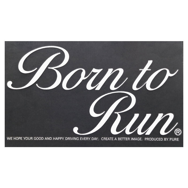 ◆メール100円◆ Born to Run 中 PP素材,耐水 東洋マーク ステッカー AP-156_画像1