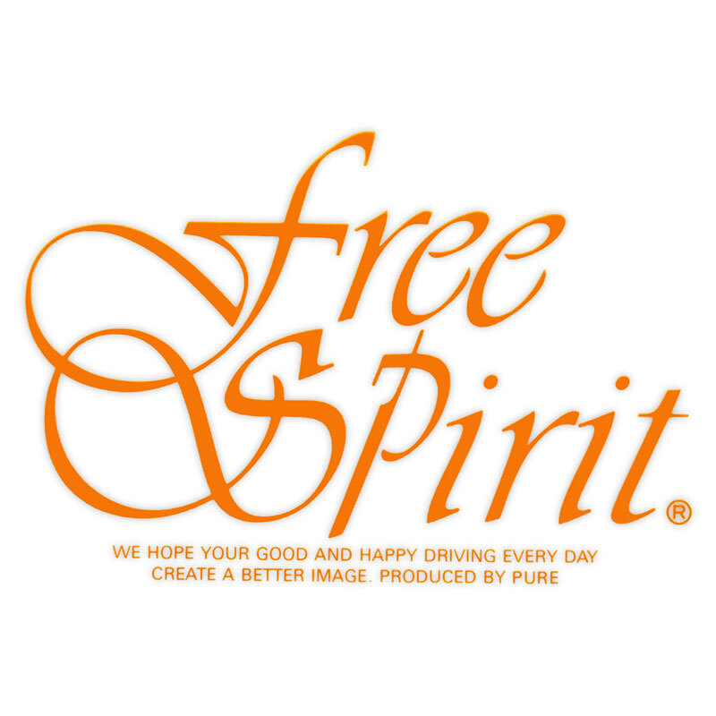 ◆メール100円◆ Free Spirit 中 PP素材,耐水 東洋マーク ステッカー AP-164_画像1