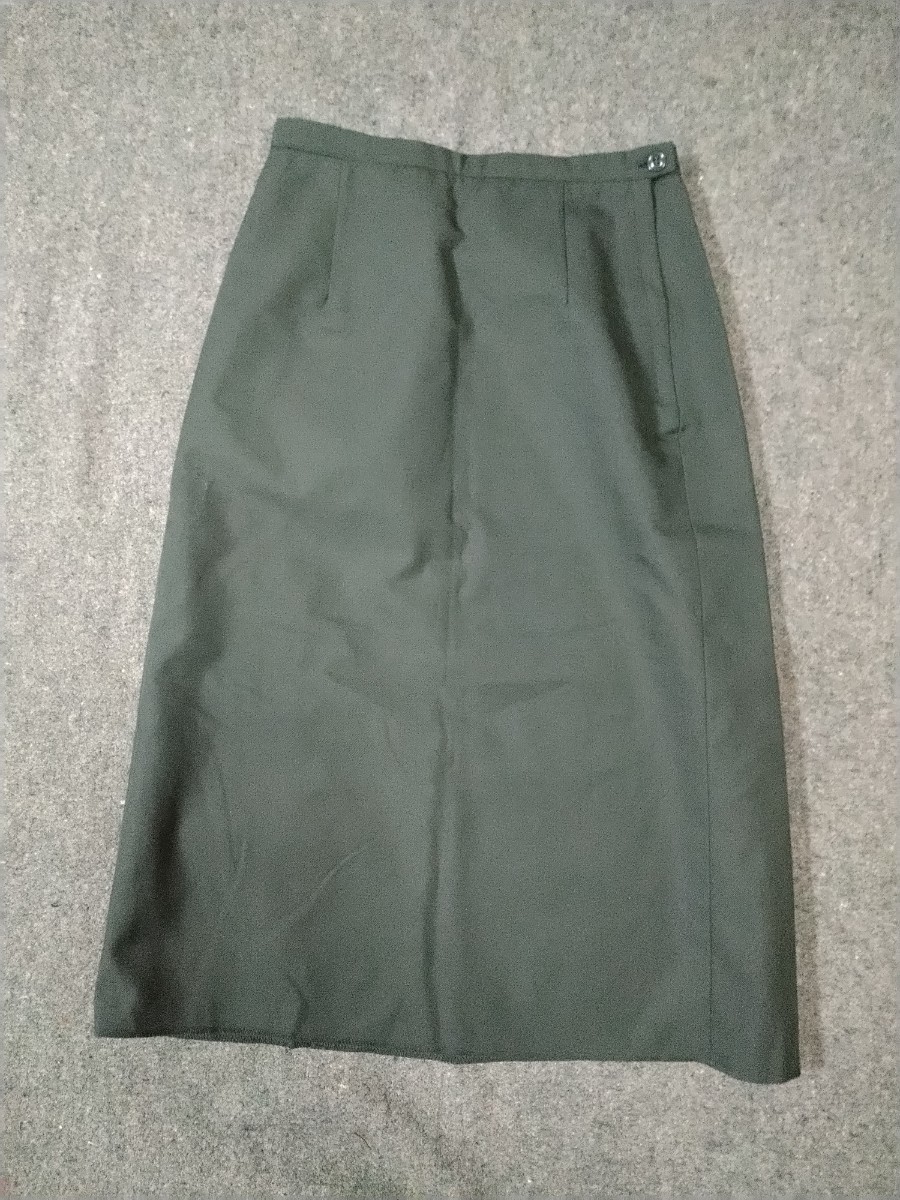 米軍 実物 女性兵士用 制服 スカート AG-489 サイズ12R 未使用 デッドストック DLA-93 1993年当時物 グリーンドレス 払い下げ 放出品の画像1