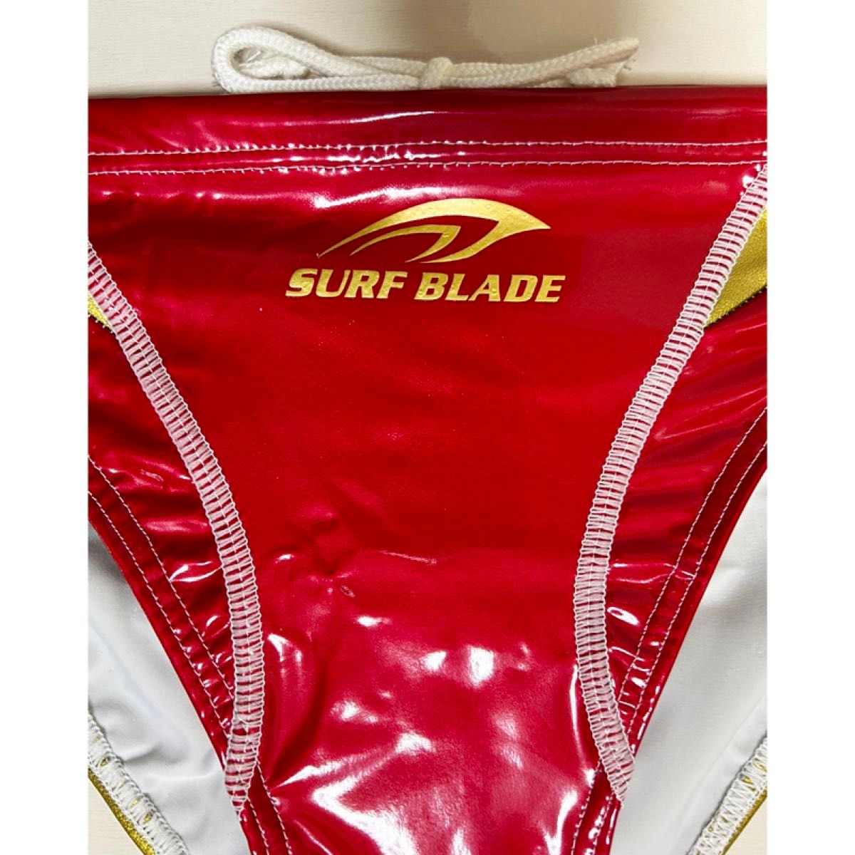 最強光沢エナメル 】SURF BLADE 競パン ポロパン 赤金 XL/EGDE 最強光沢エナメル 】SURF BLADE 競パン ポロパン 赤金 XL/EGDE