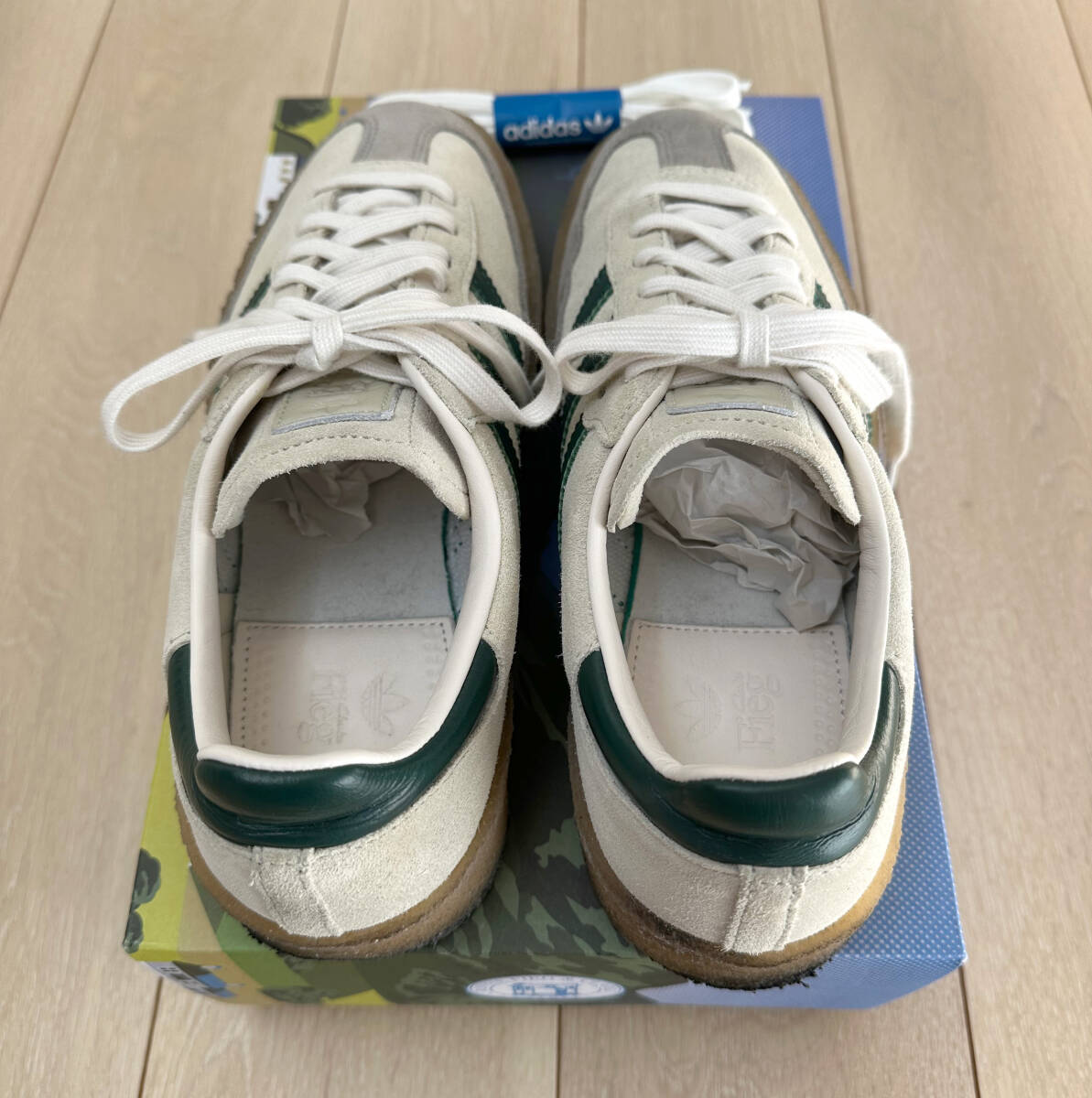 The 8th Street Samba by KITH Ronnie Fieg fot adidas Originals & Clarks US9 27cm White/Green 白緑_画像4