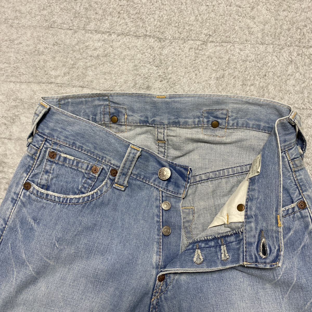 3C【着少】LEVIS リーバイス 934-10 ショートパンツ ハーフパンツ 短パン 半パン デニム ジーンズ ジーパン パンツ 31 格安 レア_画像7