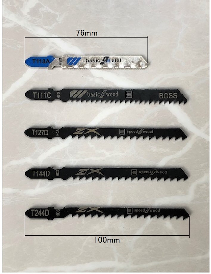 【替刃25本セット】■ジグソー　電動ノコギリ　ボッシュタイプ　ブレード　Bタイプ　木材　アルミ　新建材　木工　高速切断　直線　曲線_画像3