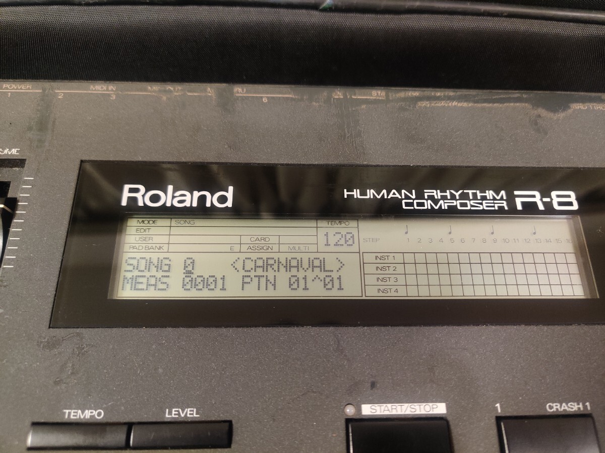 ROLAND R-8 ドラムマシン 取説 純正バッグ 純正アダプター付 ローランド_画像2