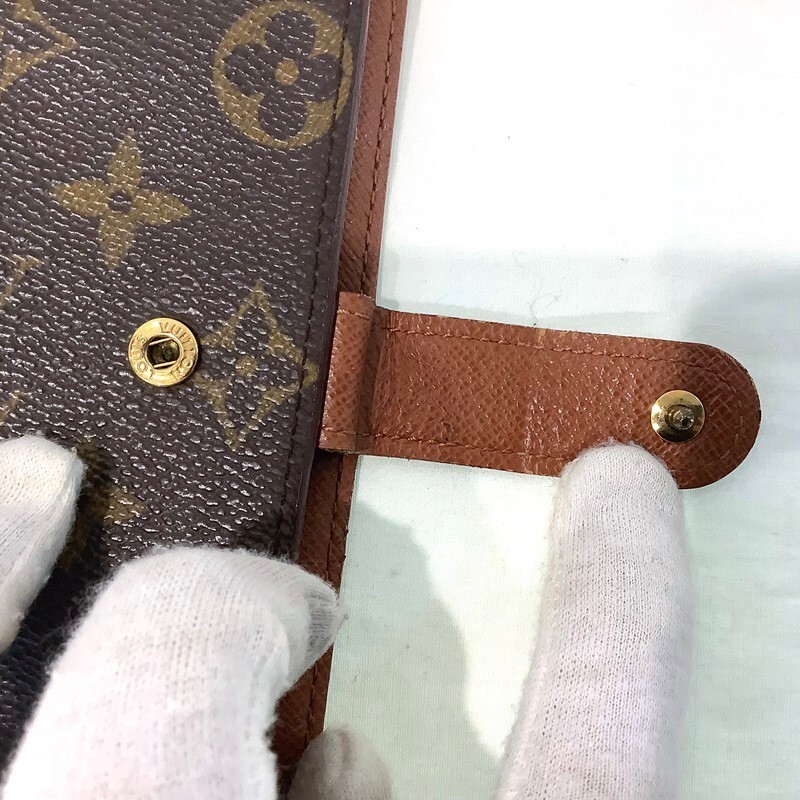 ルイ・ヴィトン（LOUISVUITTON）アジェンダPM R20005 モノグラム 　６穴手帳カバー　CA0958　内側やや剥がれあり 【中古】KB-8165_画像8