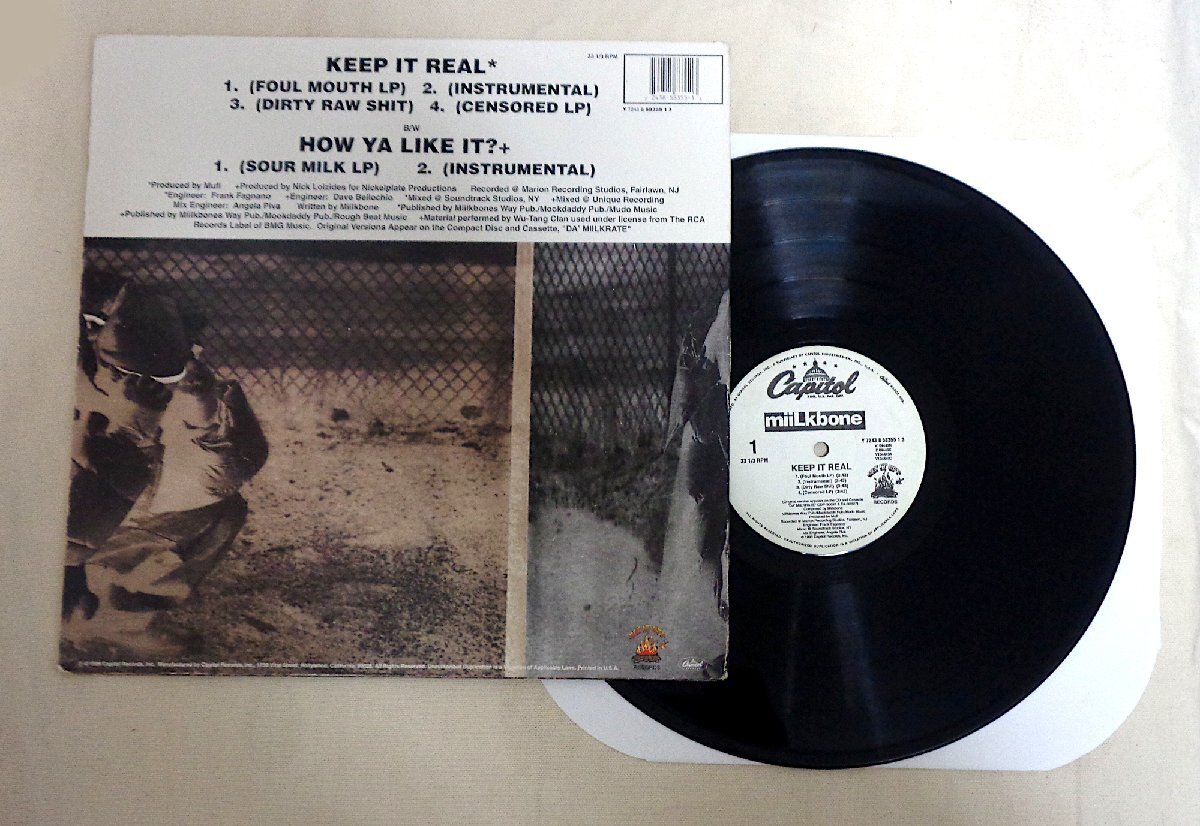 M/HH252/Miilkbone/Keep It Real/USオリジナル盤12”/How Ya Like It ?/SRC刻印の画像2