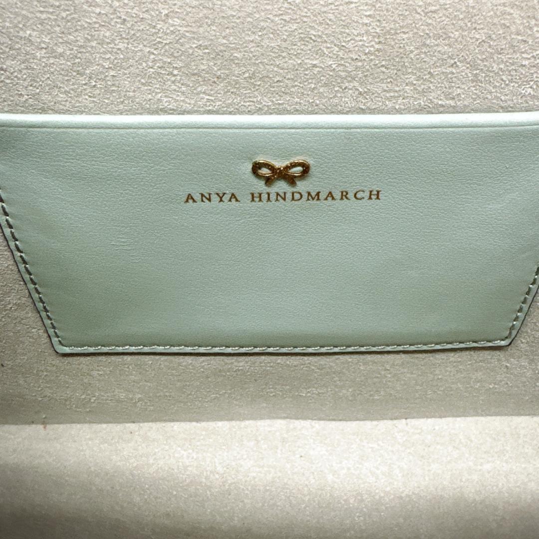 アニヤハインドマーチ ANYA HINDMARCH ショルダーバッグ カメラバッグ Chubby クロスボディ ミントグリーン_画像10