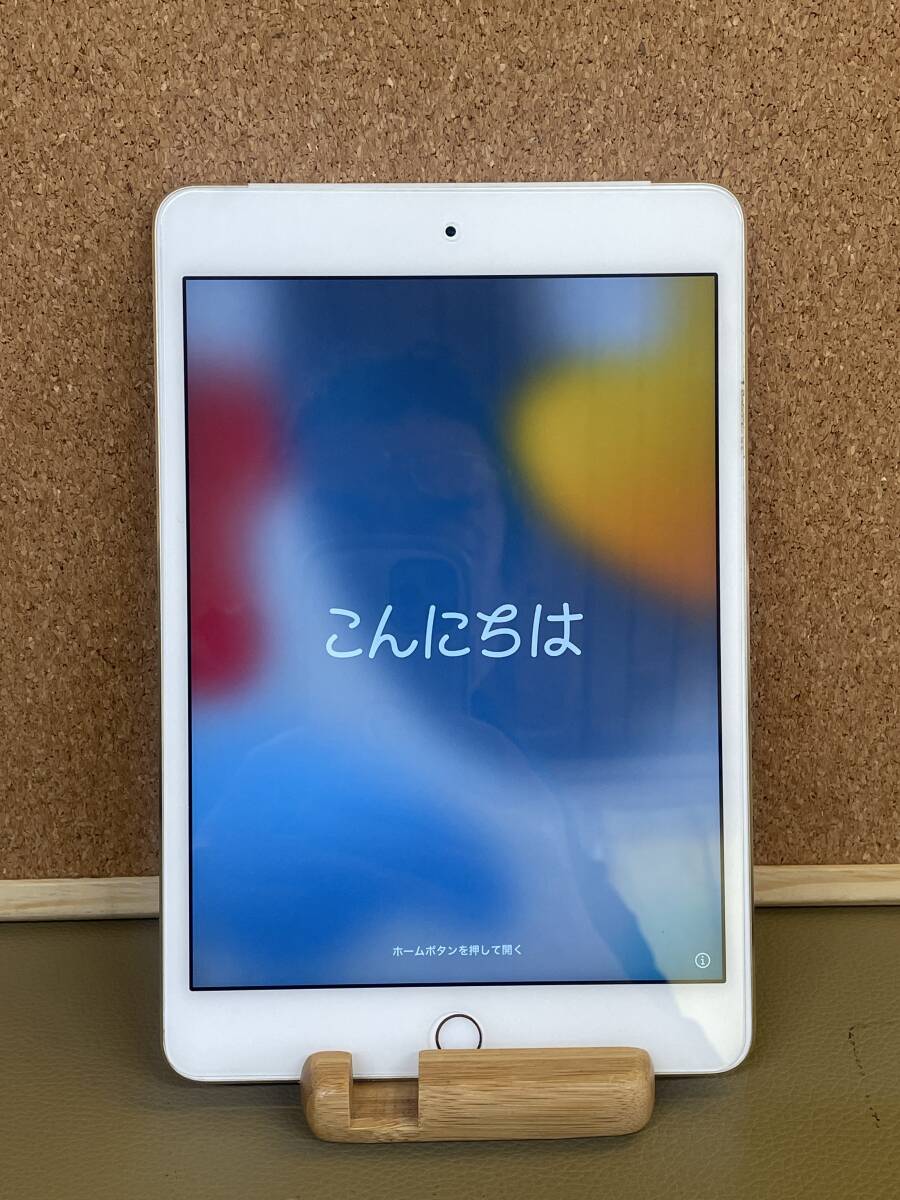 【美品】iPad mini 4 Wi-Fi+Cellular 128GB MK782J/A Model A1550 [ゴールド]の画像1
