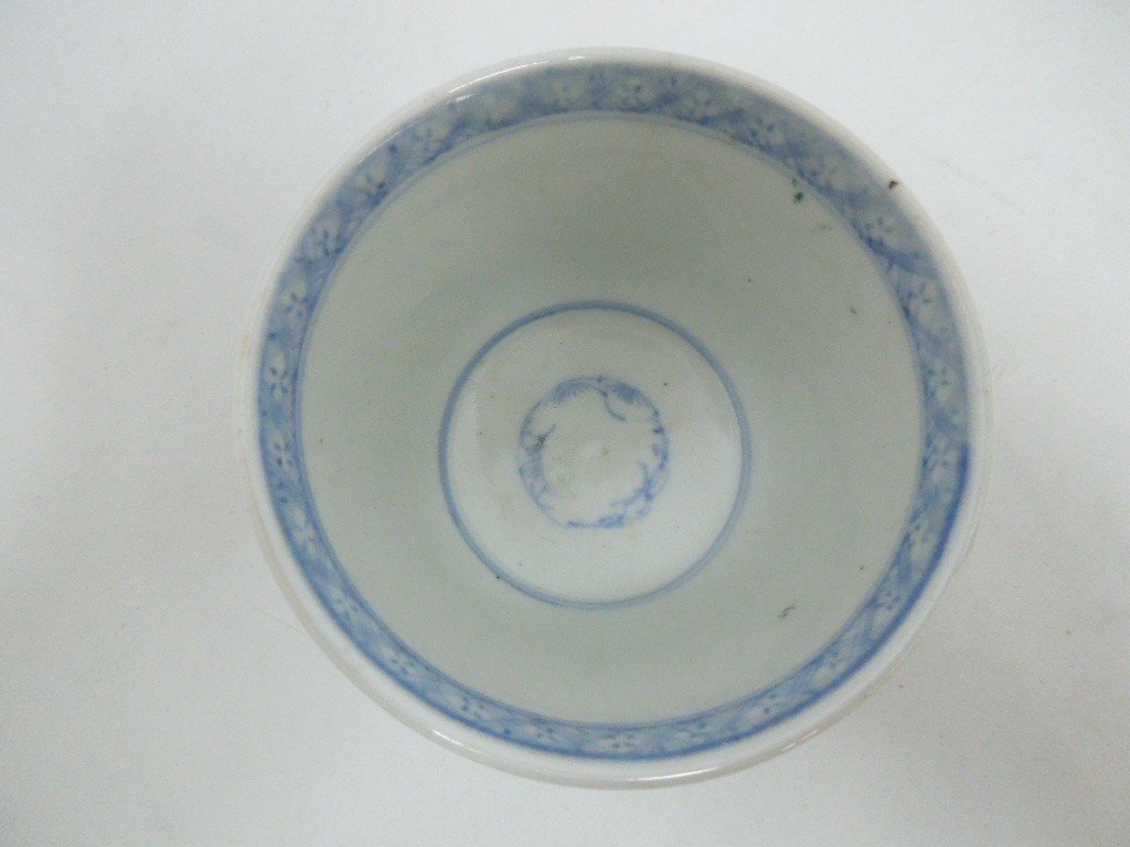 ‡0486 蕎麦猪口 古伊万里 骨董 時代物 色絵金彩白粒 花鳥 色絵 酒器 アンティーク_画像7