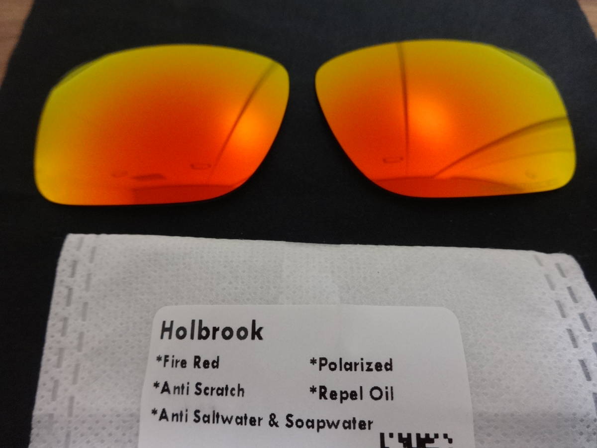 ★超処分価格！POLARIZED刻印入り！★ オークリー HOLBROOK ホルブルック用 カスタム 偏光 ハイグレードレンズ RED_画像1