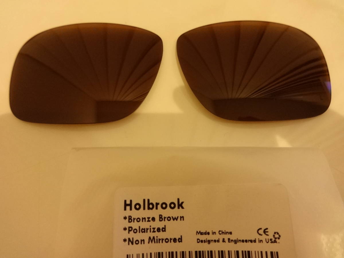 処分価格！！！ ★オークリー HOLBROOK ホルブルック用 カスタム偏光 レンズ BRONZE BROWN Color の画像1