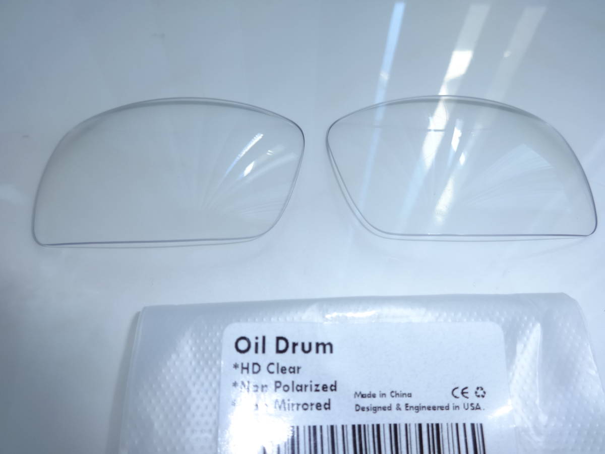 処分価格！★オークリー オイルドラム用 カスタムレンズ HD CLEAR Color 新品 OIL DRUM_画像1