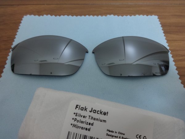 超お買い得！！！POLA刻印入り！！！★ フラックジャケット用 カスタム偏光レンズ TITANIUM Color Polarized 新品 Flak Jacket Sunglassesの画像1