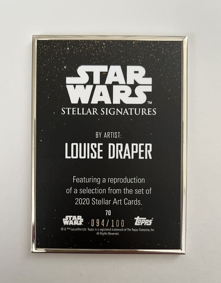 Topps Topps Star Wars Stellar Signatures 100枚限定 アートカード フィンの画像2