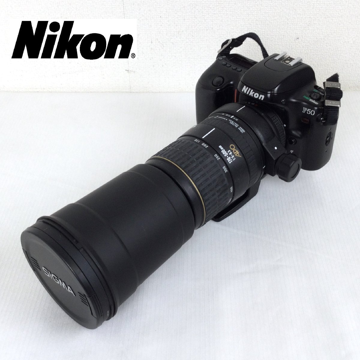 1203【ジャンク】 Nikon ニコン F50 一眼レフカメラ フィルムカメラ / SIGMA 170-500mm 1:5.6-6.3 ①