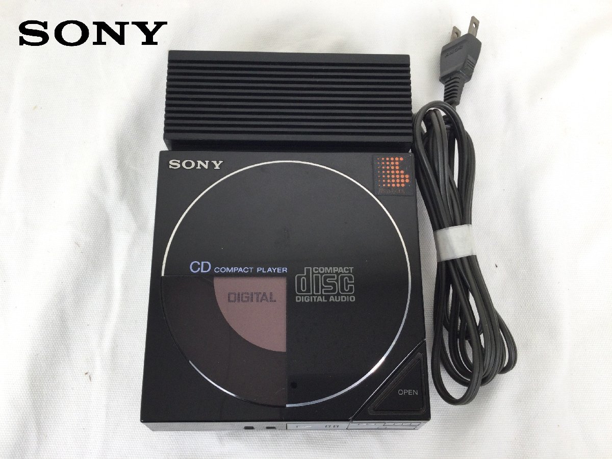 1203【希少】SONY ソニー AC-D50 COMPACT DISC DIGITAL AUDIO CDプレーヤー 動作確認済み_画像1