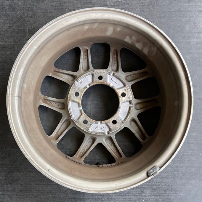 SUZUKI ジムニー 純正アルミホイール 16×5.5J 5H139.7 +22 中古品 4本 直接の受け渡し可能 (RK)_画像9